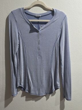 Bucket List Lightweight Rayon/poly Blend Henley